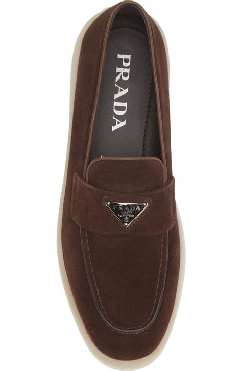 Prada Saint Tropez Suede Loafer (Women) 